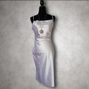 Xxxiticat  Satin Cowl Neck Slip Dress